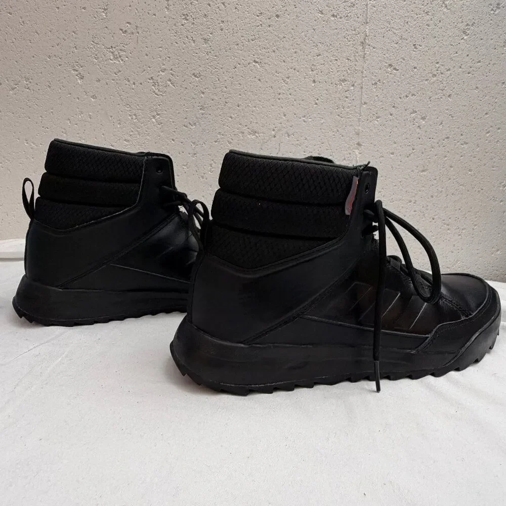 ADIDAS Terrex Climawarm All Black Outdoor Hiking Boots Mens 8